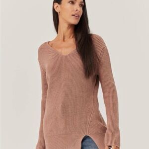 Women's V-Neck Sweater Pact XS - Mauve